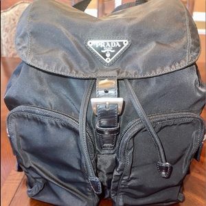SOLD ❌❌ Authentic Prada Double Front Pocket Tessuto Backpack